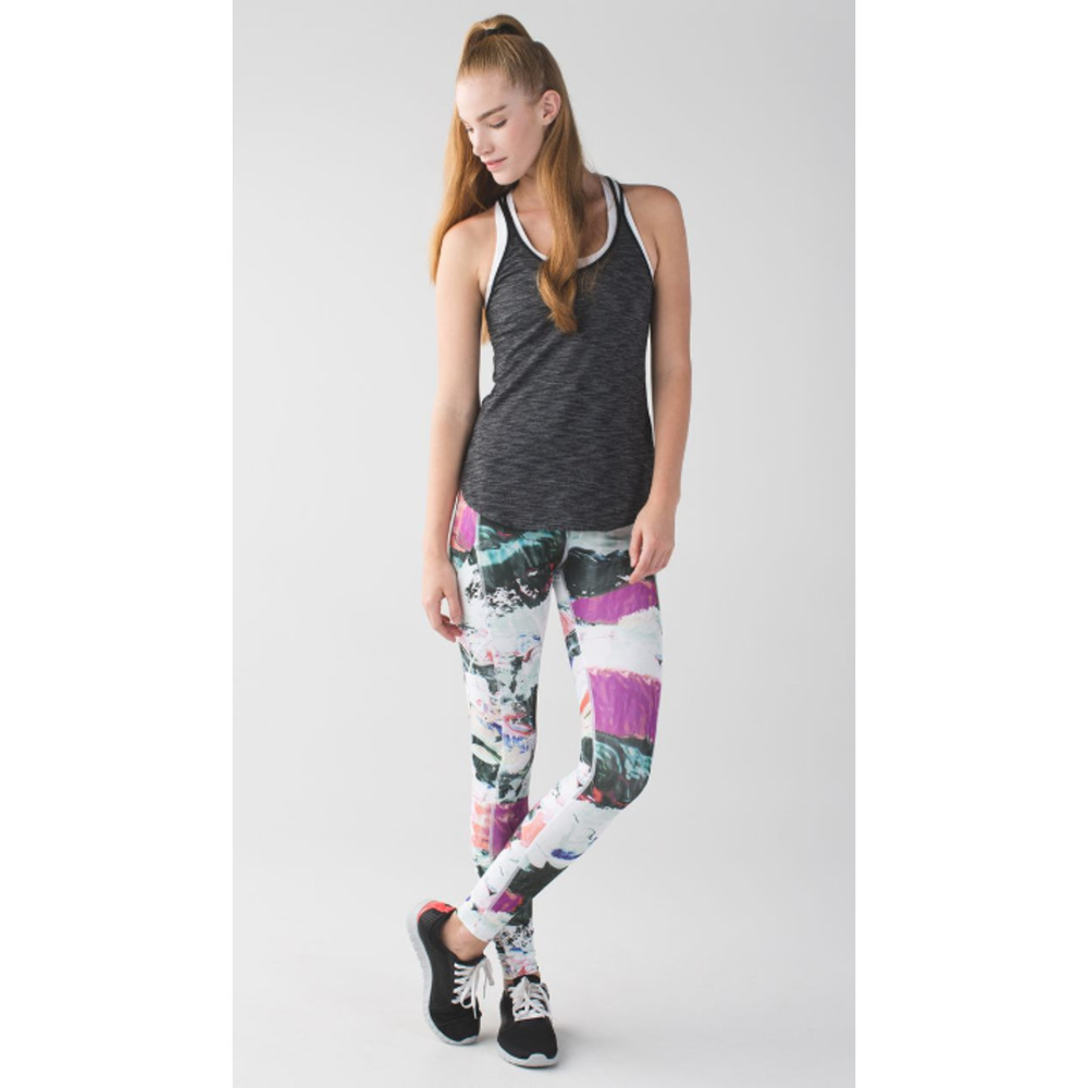 Lululemon Speed Tight III Womens 2 Luxtreme Pigment Wave Full Length 30" Inseam